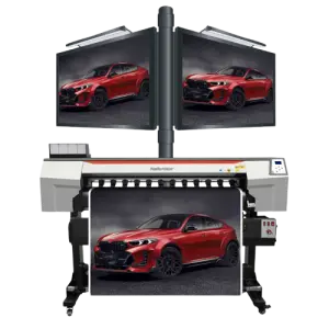 Printer 1.6m Large Format Inkjet Vinyl Tarpaulin Printers Banner Printer Plotter Eco Solvent Printing Machine