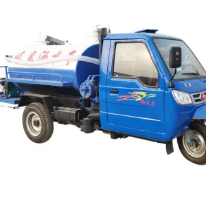 Diesel Three Wheel Fecal Suction Truck Multifunctional Farms Duck Manure Treatment Equipment Biogas tank Cleaning Vehicle