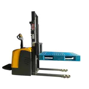 Electric Forlift 1 1.5 2 6 Ton Standing Forklift Stacker Electric Stakers Reclaimers