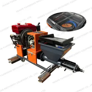 18HP Diesel Engine Cement Plastering Paint Gun Sprayer Dry Concrete Mortar Spraying Machines With Vibrating Screen