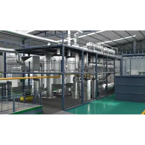 Crude Oil to diesel Process Petroleum Refinery Distillation Plant