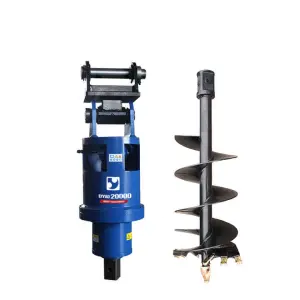 Operate Earth Auger Drill Auger Drilling Machine Hydraulic Earth Drill Bits