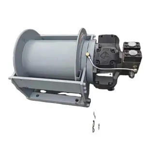 Cable Reel Single Drum Hydraulic Winch 15 Ton High Speed Winch with Wireless Remote Control