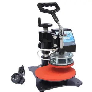 Manual DIY Logo Sublimation Transfer Heat Press Machine for Oval Round Ceramic Plate Dish Heat Transfer Machine