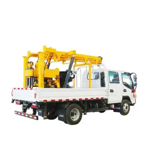 Hydraulic Borehole diesel Mine Drilling Rig Machine 200m Borehole Water Well Drilling Machine With Electric Start