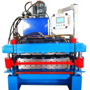 Hydraulic Cold Press Metal Stamp Stone Coated Steel Tile Making Machine