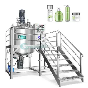 GMP Standard Liquid Soap Making Machine Mixer Shampoo Laundry Detergent Dishwashing Manufacturing Mixing Equipment