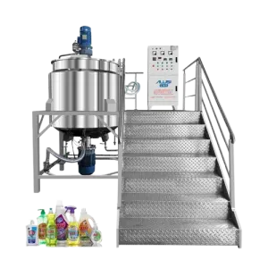 Electric Heating Dishwashing Liquid Soap Making Machine Liquid Detergent Production Line with Agitator Homogenizer
