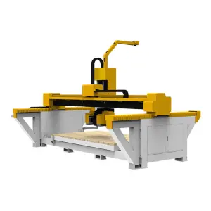 Stone CNC 5 Axis Bridge Saw Cutting Machine for Stone Marble Granite Quartz Ceramic Tile Polishing Kitchen Countertop