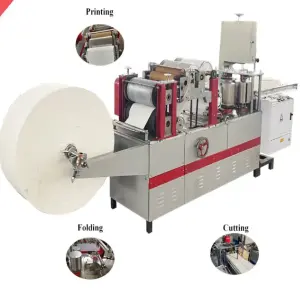 Small Manufacturing Paper Napkins Machine 30x30 Tissue Machine for Make Napkins