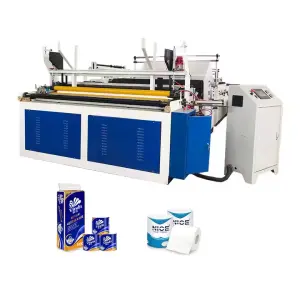 Toilet Paper Machine Cutting Manufacturing Machinery Automatic Tissue Toilet Paper Making Machine
