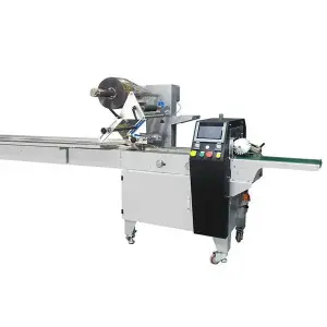 YF-420 Fully Automatic Baby Diaper Sanitary Pads Soap Packaging Machine Pillow Type for Biscuit Food Case Foil Film Packaging