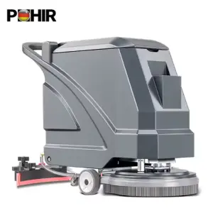 PHR-P2 POHIR Concrete Warehouse Marble Floor Hand Push Mop Cleaning Machine Automatic Battery Floor Scrubber Cleaning Machine