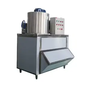 Industrial Stainless Steel Flake Ice Machine for Making Flake Ice with 1 Ton Capacity