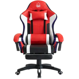 Office Chairs Swivel LED RGB Gaming Chair with Speakers Footrest and Massage