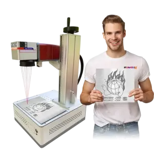 Funsun 20W 30W Direct Marking Fiber Laser Marking Machine for Mobile Watch Phones Metal