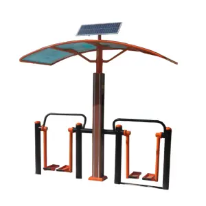Outdoor entertainment smart sports park fitness equipment solar panel smart spacewalker
