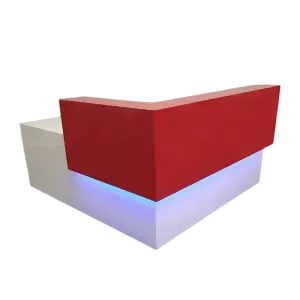 Small LED light reception desk