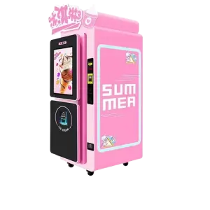 Industrial Commercial Soft Serve Ice Cream Machine with bill accepter and card reader
