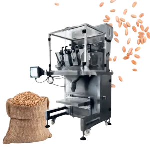EASILY OPERATION Wheat Rice Cereal 4 Head 2.4L Linear Mulithead Weigher Food Packing Machine