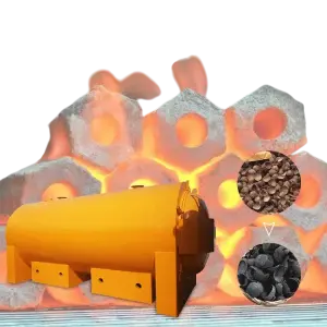 Horizontal Type Hard Wood Charcoal Carbonization Stove Furnace Wood Charcoal Making Machine