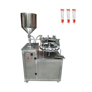 Semi automatic ultrasonic aluminum tube filling sealing machine for cosmetic cream