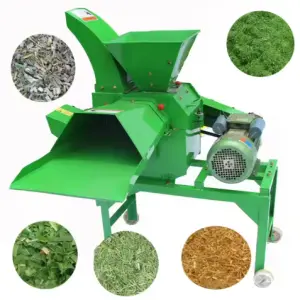 Petrol Gasoline Powered Agricultural Feed Processing Machine Chaff Cutter Corn Grain Crusher Straw Feed 9ZT-550