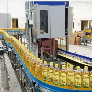 Cooking Vegetable Olive Edible Oil Palm Bottle Filling Machine Fully Automatic Production Line