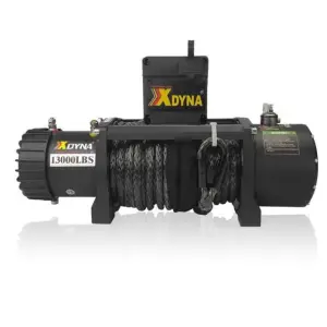 XDYNA 12V 13000lbs Load Capacity Electric Winch Truck Winch Kit Synthetic Rope Waterproof Off Road Other Winches