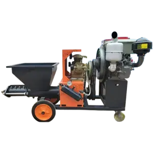 Automatic Wall Cement Mortar Plastering Machine Mortar Plaster Sprayer With Srcew Pump