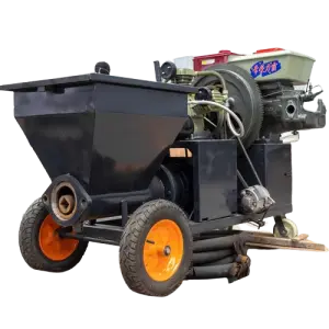 Automatic Wall Cement Mortar Plastering Machine Electric 4KW Mortar Sprayer Machine