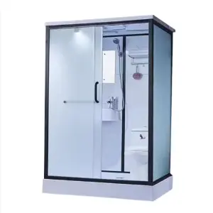 Complete Shower Room Unit Modular Shower Room All-In-One Integrated Pod Prefab All in One Bathroom With Smart Glass