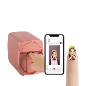QFW Automatic 3D Smart Digital Nail Printer DIY Intelligent Finger Nail Machine Painter Mini Nail Printing Machine