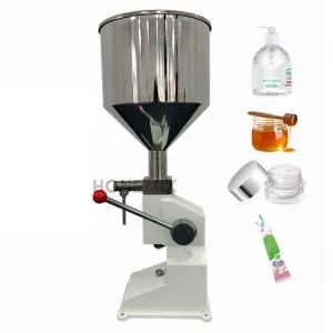 Manual Lotion Bottle Cosmetic Filler Shampoo Cream Honey Piston Paste Detergent Liquid Filling Machine