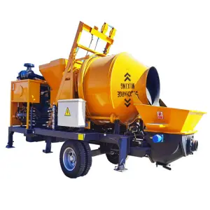 Construction Equipment Self Loading Cement Mixer with Pump Machine Concrete Mixer Provided Electric Motor or Diesel