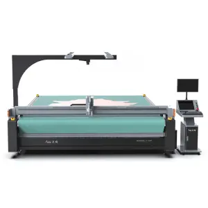 AOL 1625 1825 Cnc Automatic Sewing Textile Cloth Fabric Leather Cnc Round Knife Cutting Machines