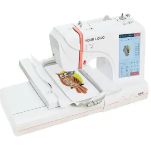 EOC05  Multifunction Household Small Computerized t Shirt Professional Embroidery Making Machine  1 Head