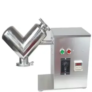 V Type 2L 5L V-8 Protein Spices Washing Powder Blender Mixer Automatic Food Processing Dry Powder Mixing Machine