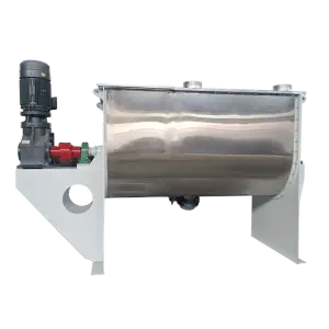 Industrial Horizontal Double Screw Belt Mixer for Dry Powder and Liquid Mixing For Laundry Detergent Putty Powder