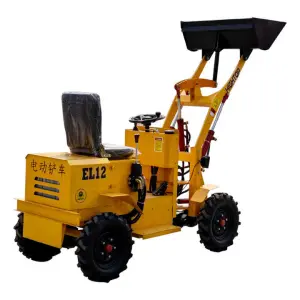 Four Wheel Electric 1.5 Ton Mini Electric Loader Small Excavator Loader With CE EPA