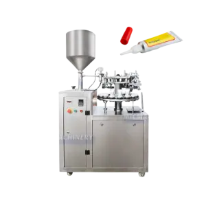 Semi Automatic Cream Gel Epoxy Sealant Glue Alu Tube Filling Sealing Machine