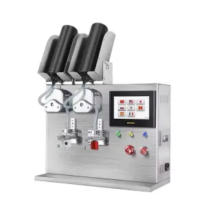 Small Automatic UV Gel Glue Nail Polish Glue Mascara Lipstick Thread Glue Double Head Quantitative Weighing Filling Machine