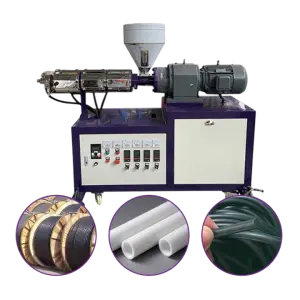 Single Screw High Speed Energy Saving Small Plastic Extruder Lab Plastic PP Mini Extruder Machine for