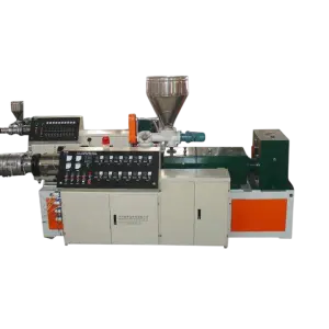 Fosita Plastic PVC WPC Conical Twin Screw Extruder Double Screw Extruder for Profile Pipe