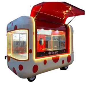 Food Truck  Dog Pizza Coffee Ice Cream Modern Residential Catering Mobile Food Trailer