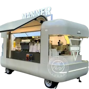 Fast Food Vending Cart Airstream Food Trailer Outdoor Mobile Food Car Mobile Coffee Truck With DOT CE