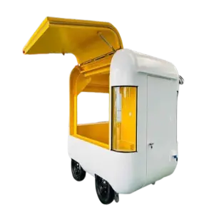 2024 Commercial Stainless Steel Aluminum Mobile Kitchen Full Fast Food Trailer  Bakery Water Corn Concession Street Truck