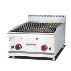 Kitchen Equipment Commercial Table Top BBQ Lava Rock Barbecue Gas Grill Barbecue Grill