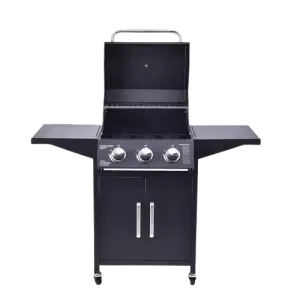 Portable 3 Burner Propane BBQ Barbecue Gas Grills for Garden Kitchen Stainless Steel Gas Grill With Side Table