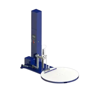 Intelligent Vertical Automatic Turntable Automatic Pallet Stretch Film Wrapping Machine (air cargo)